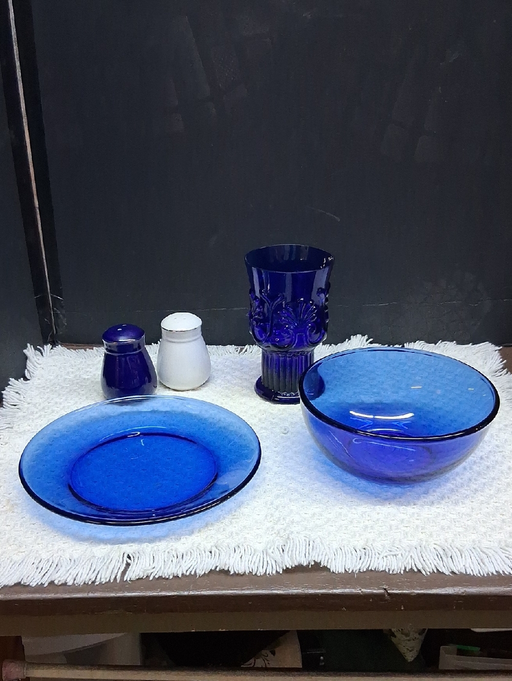 Replacement Pieces Anchor‎ Hocking, From Their "Presence Cobalt Blue -3 PC.